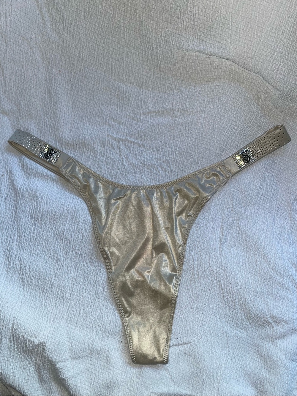Victoria’s Secret Rhinestone Strap Thong Size Large